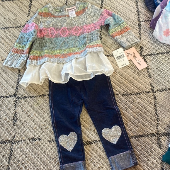 Baby Girl Sweater and Jean set 12M - Picture 1 of 4